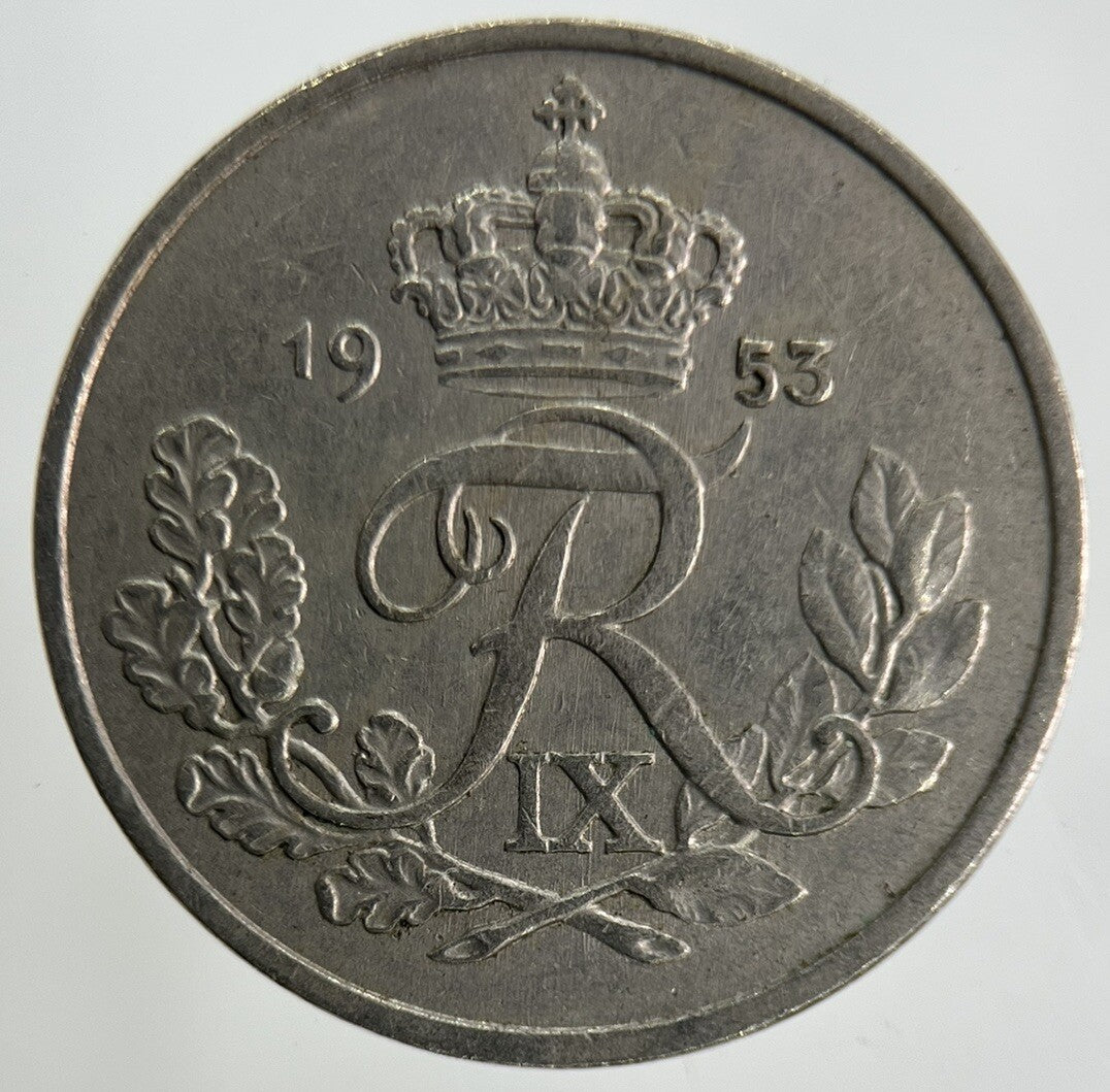 1953 Denmark 25 Ore Coin | Fine Collectable Grade