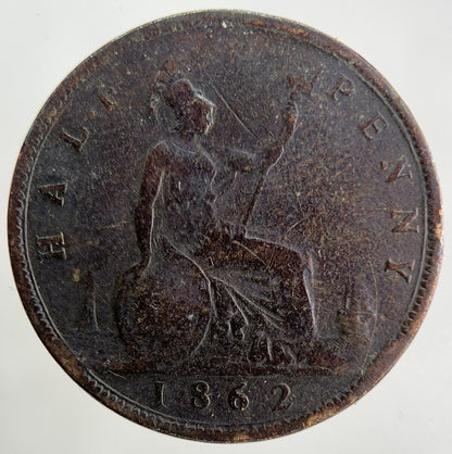 1862 Victoria Half-Penny Coin | Collectable Grade