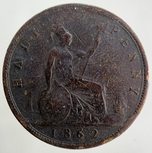 1862 Victoria Half-Penny Coin | Collectable Grade