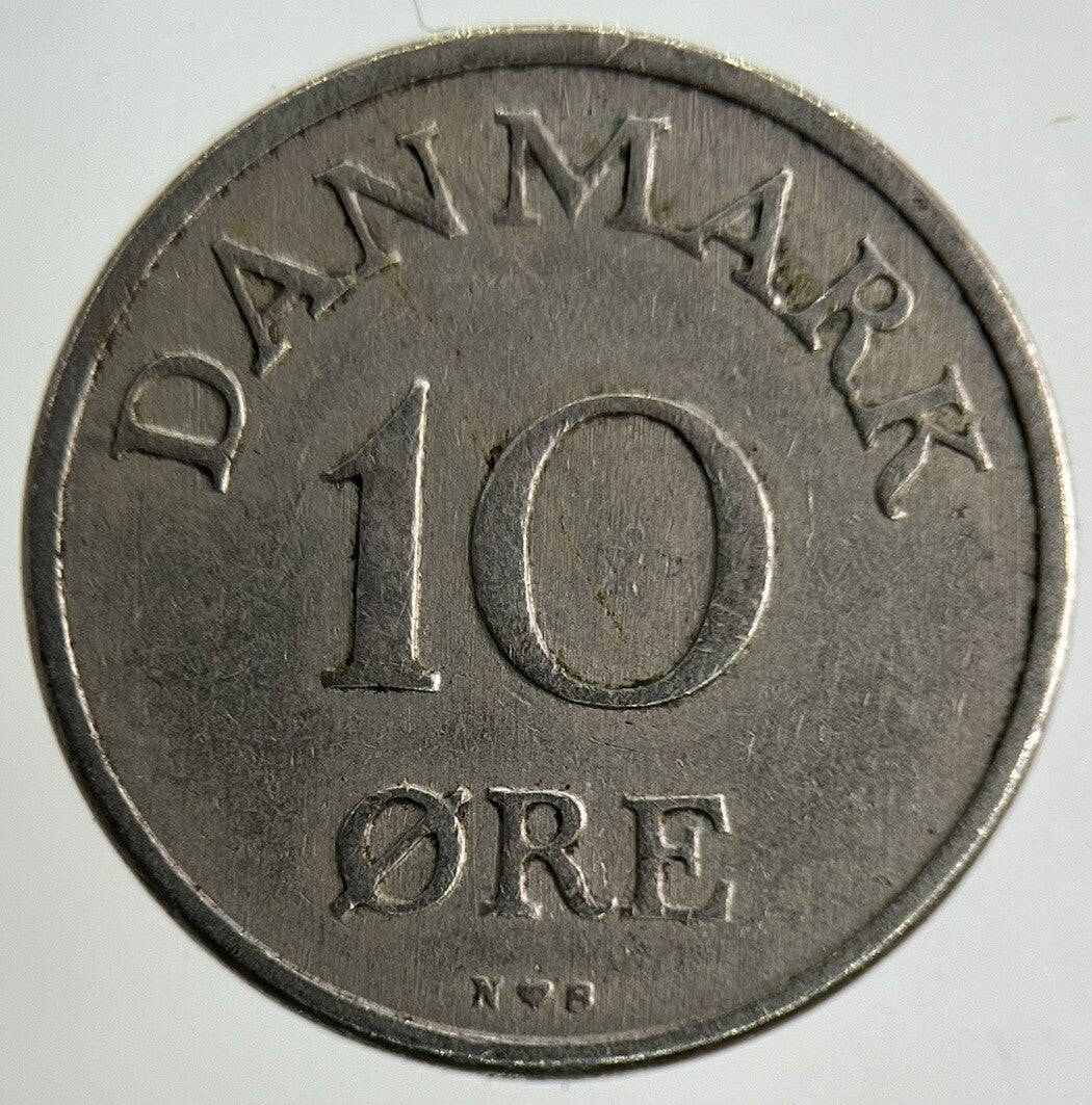 1953 Denmark 10 Ore Coin | Fine Collectable Grade