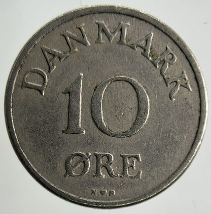 1953 Denmark 10 Ore Coin | Fine Collectable Grade