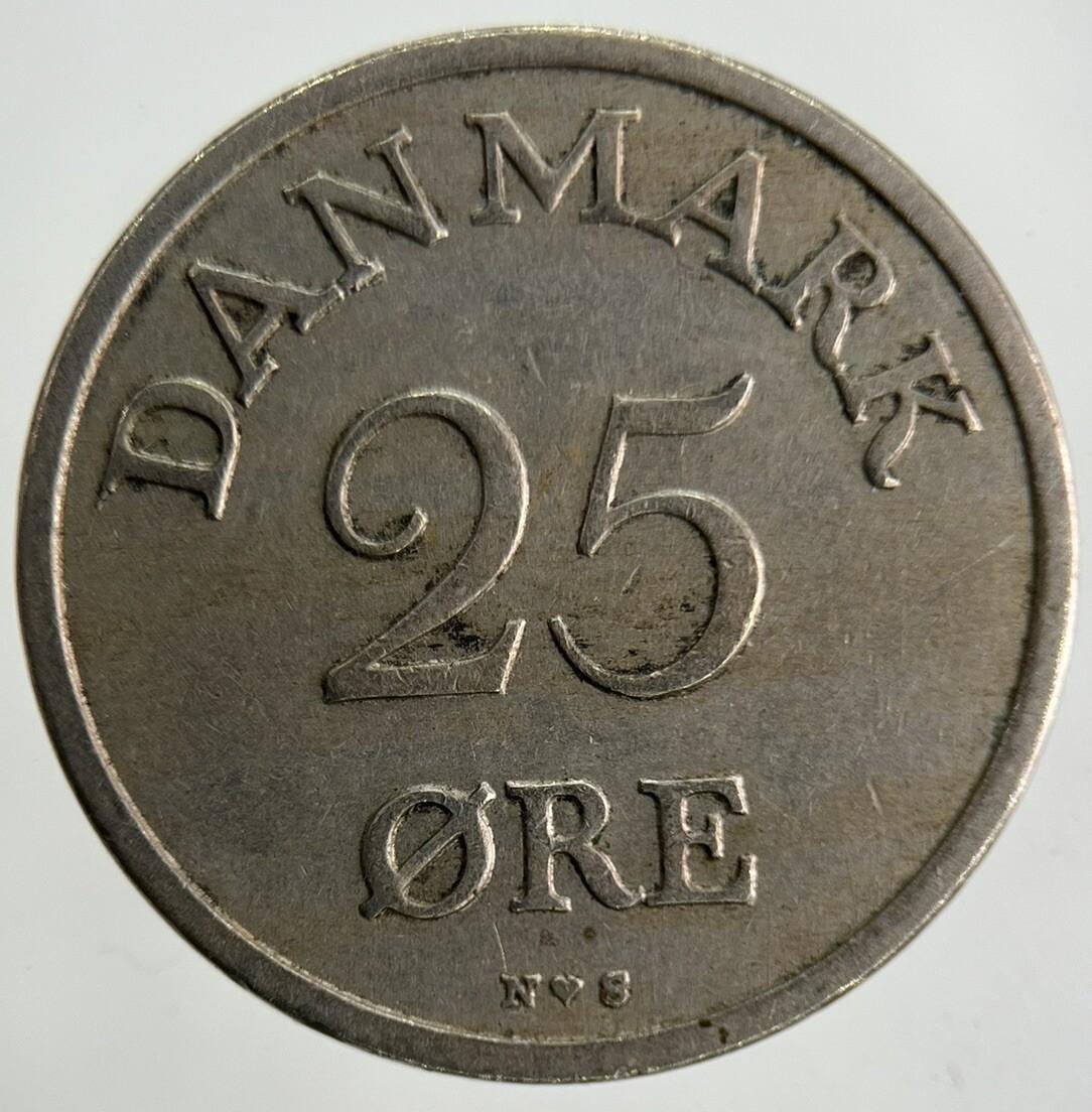 1950 Denmark 25 Ore Coin | Fine Collectable Grade