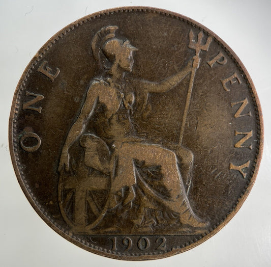1902 Edward VII One Penny Coin | Fine Collectable Grade