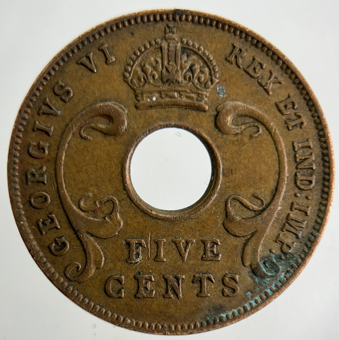 1942 East Africa 5 Cents Coin | Very High Grade