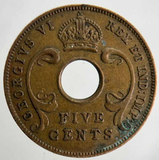 1942 East Africa 5 Cents Coin | Very High Grade