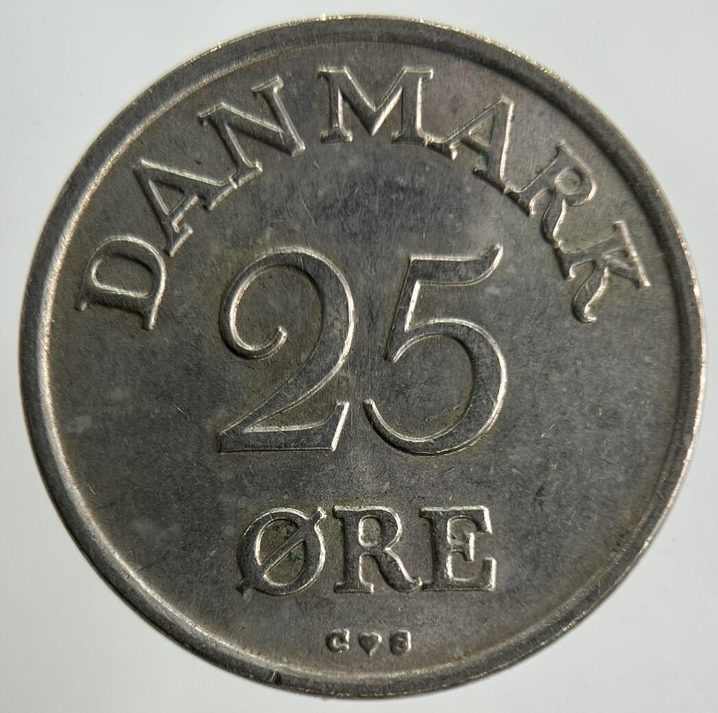 1958 Denmark 25 Ore Coin | Fine Collectable Grade