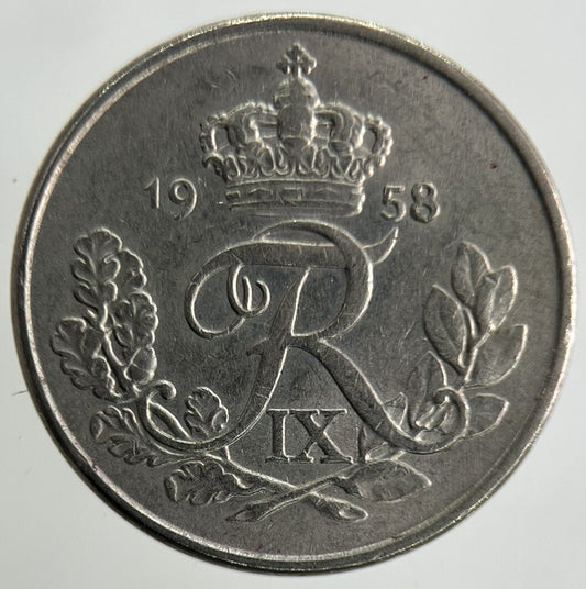 1958 Denmark 10 Ore Coin | Fine Collectable Grade