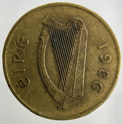 1986 Irish 20p Twenty-Pence Coin | Fine Collectable Grade