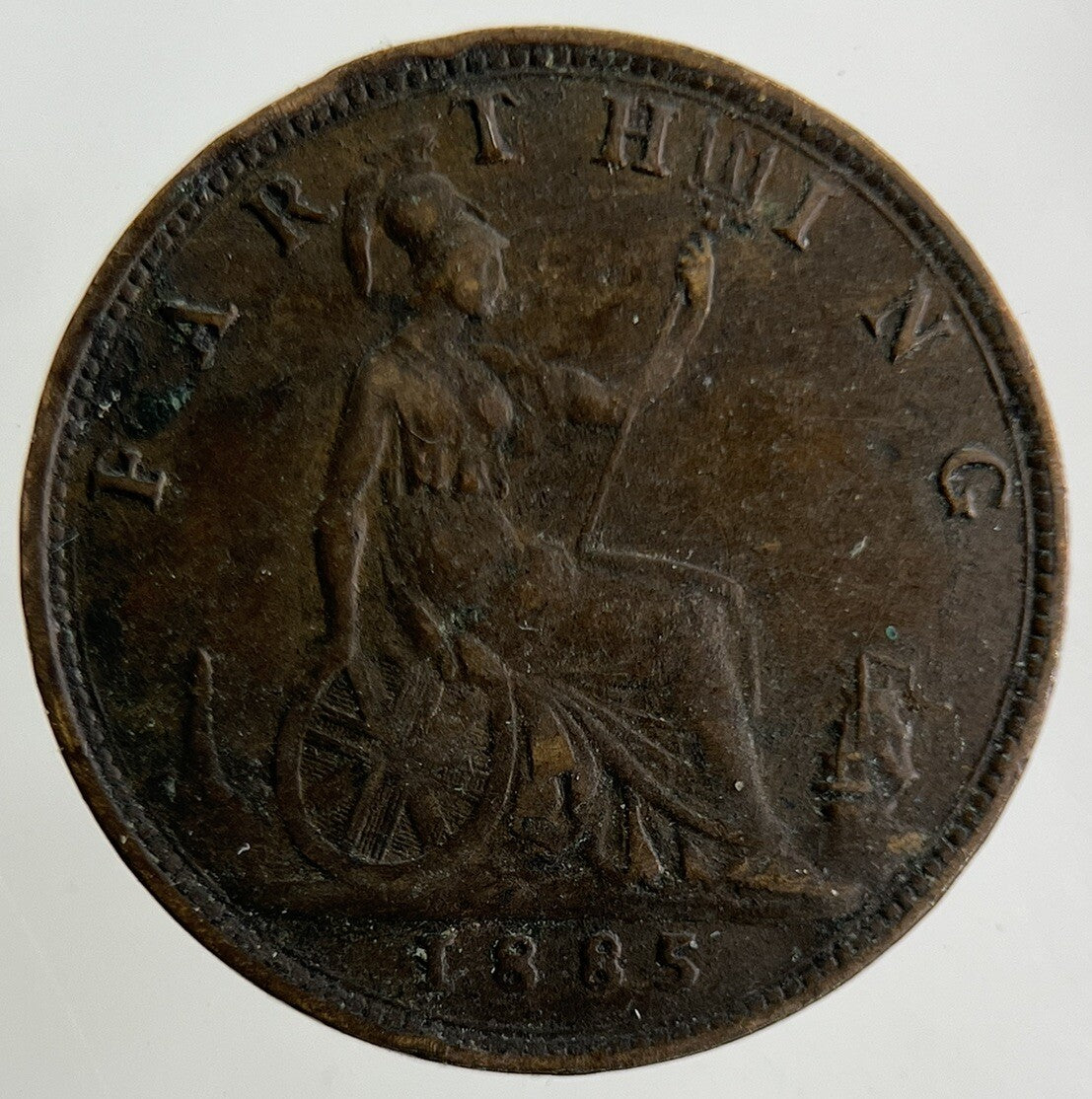 1885 Victoria Farthing Coin | Fine Collectable Grade