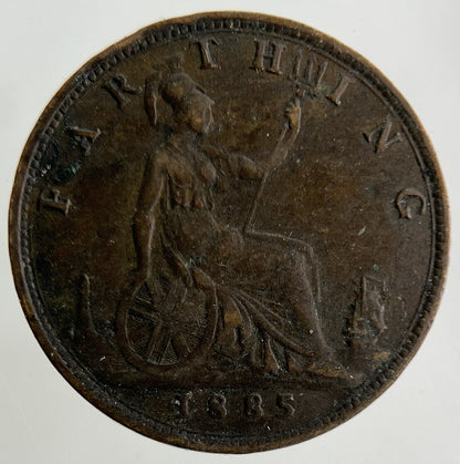 1885 Victoria Farthing Coin | Fine Collectable Grade