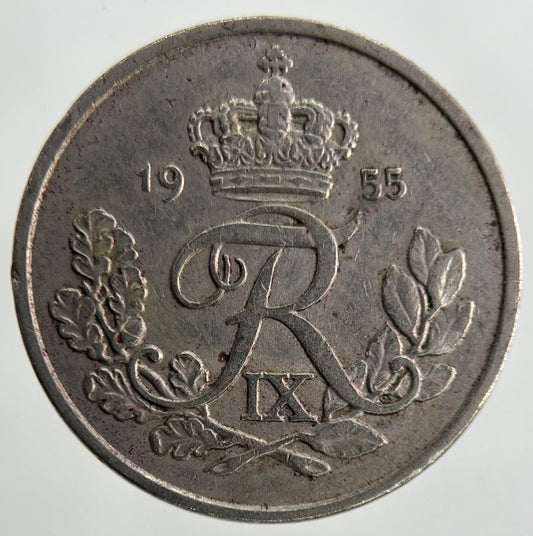 1955 Denmark 25 Ore Coin | Fine Collectable Grade