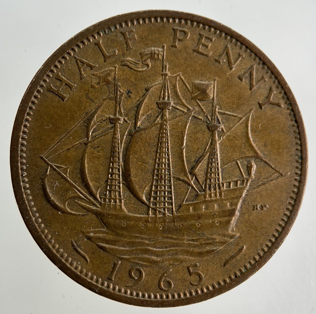 1965 Elizabeth II 2nd Half-Penny Coin | Fine Collectable Grade