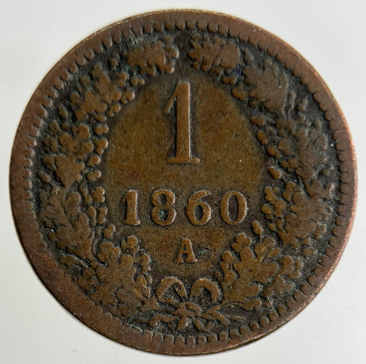 1860 Austria 1 Kreuzer Coin | Collectable Grade
