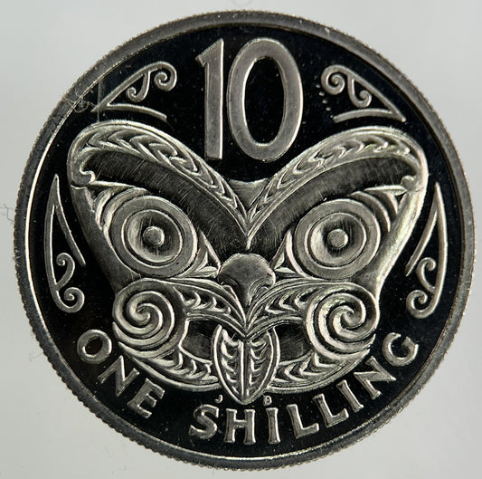 1967 New Zealand Proof 10 Cents Shilling Coin | Very High Grade