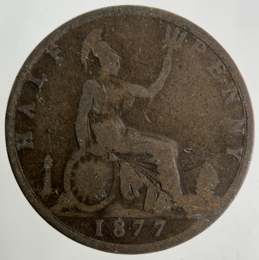 1877 Victoria Half-Penny Coin | Collectable Grade