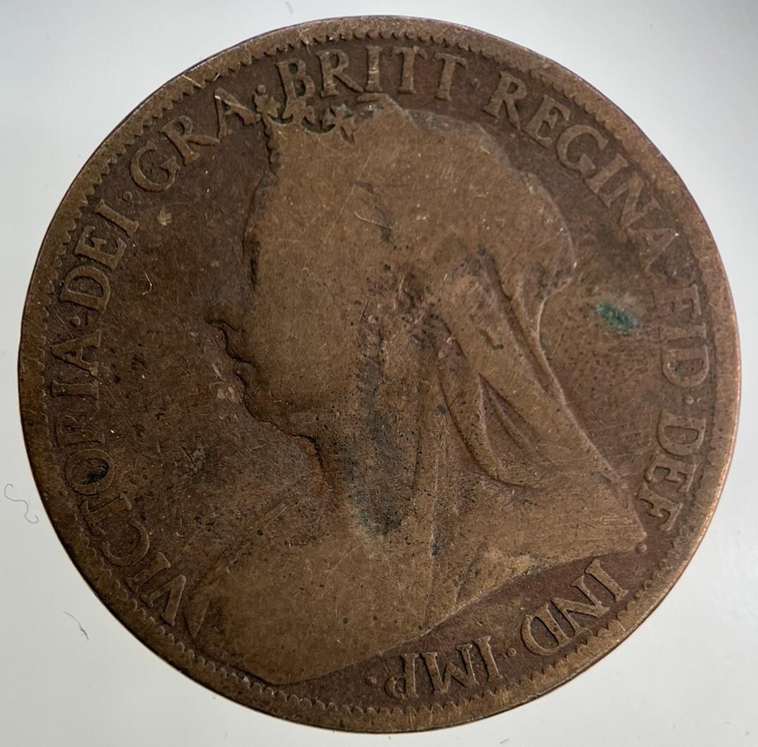1900 Victoria One Penny Coin | Collectable Grade