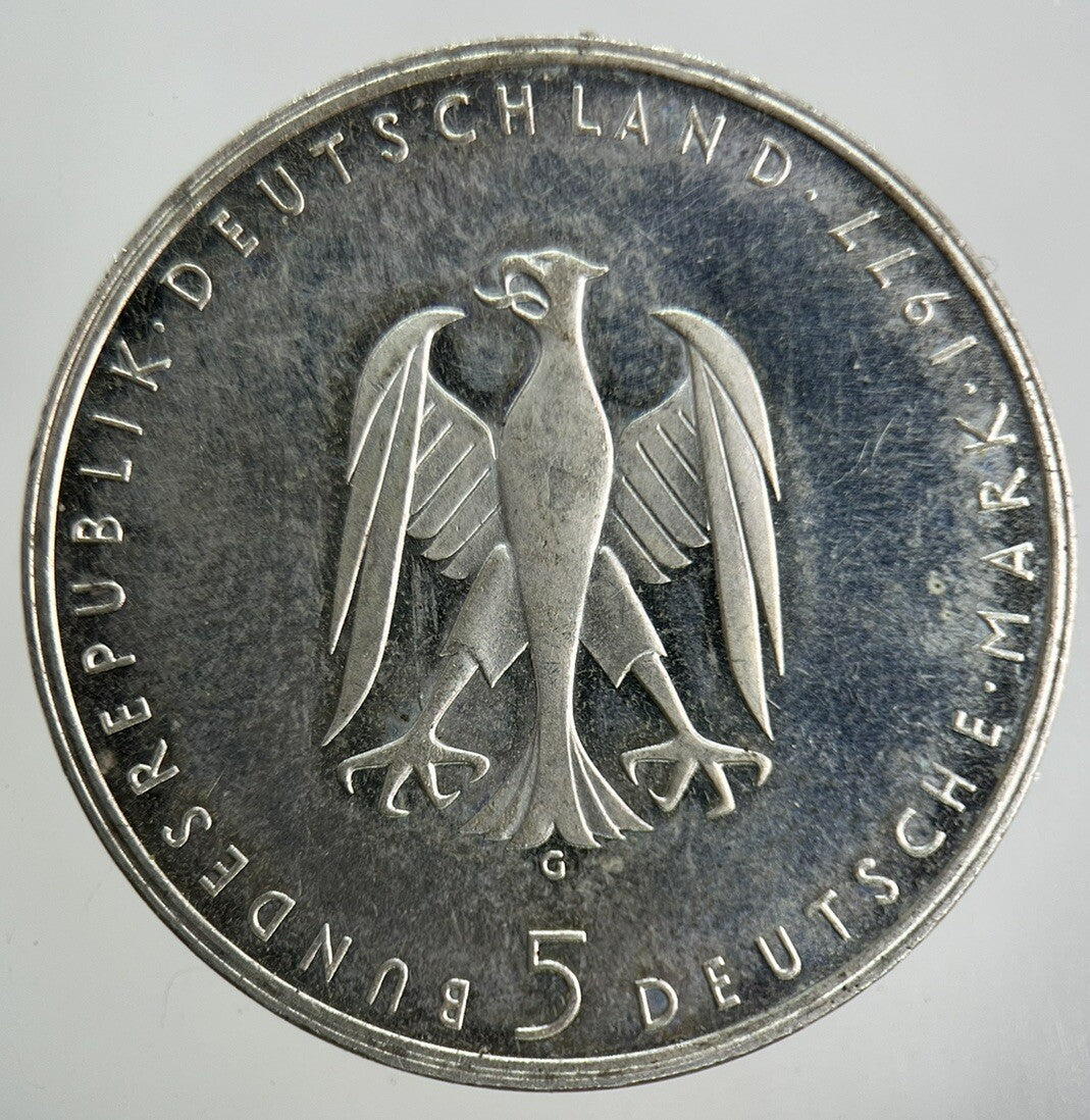 1977 Germany Silver 5 Mark Coin | Fine Collectable Grade