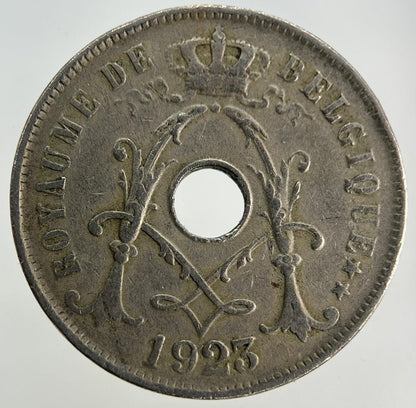 1923 Belgium 25 Centimes Coin | Fine Collectable Grade