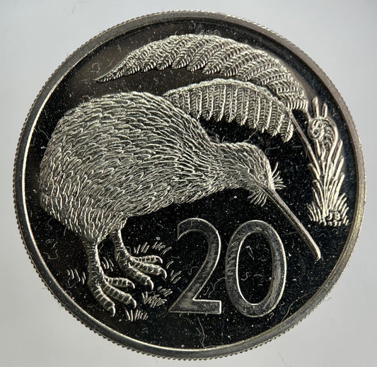 1967 New Zealand Proof 20 Cents Coin | Very High Grade