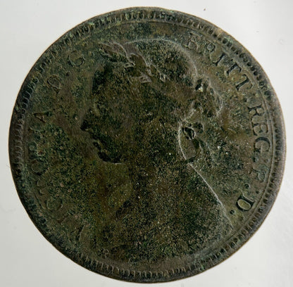 1887 Victoria Half-Penny Coin | Collectable Grade