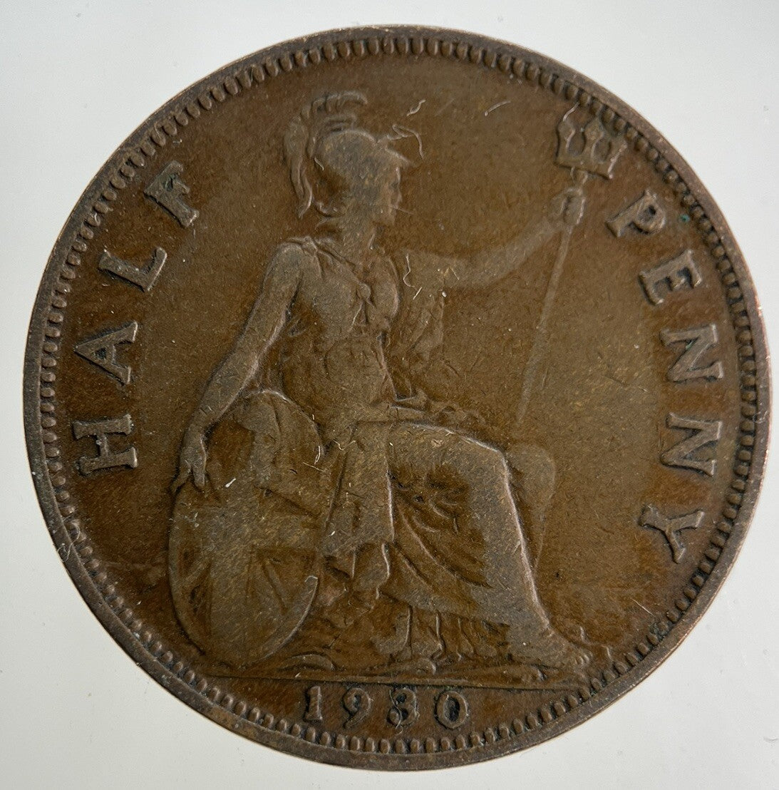 1930 George V Half-Penny Coin | Fine Collectable Grade