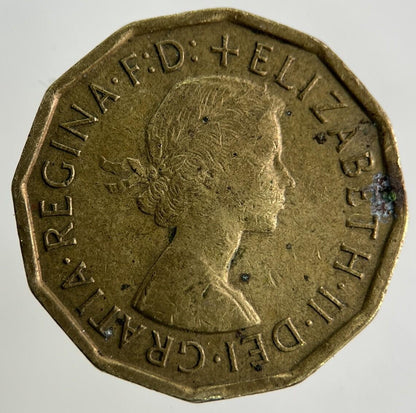 1966 Elizabeth II 2nd Brass Threepence Coin | Fine Collectable Grade