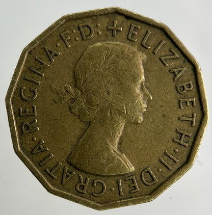 1959 Elizabeth II 2nd Brass Threepence Coin | Fine Collectable Grade