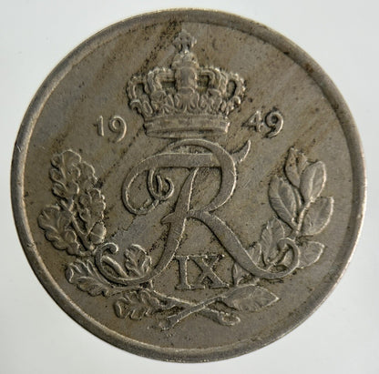 1949 Denmark 25 Ore Coin | Fine Collectable Grade