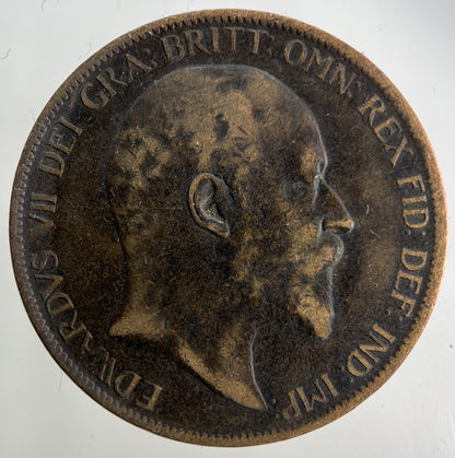 1904 Edward VII One Penny Coin | Fine Collectable Grade
