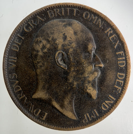 1904 Edward VII One Penny Coin | Fine Collectable Grade