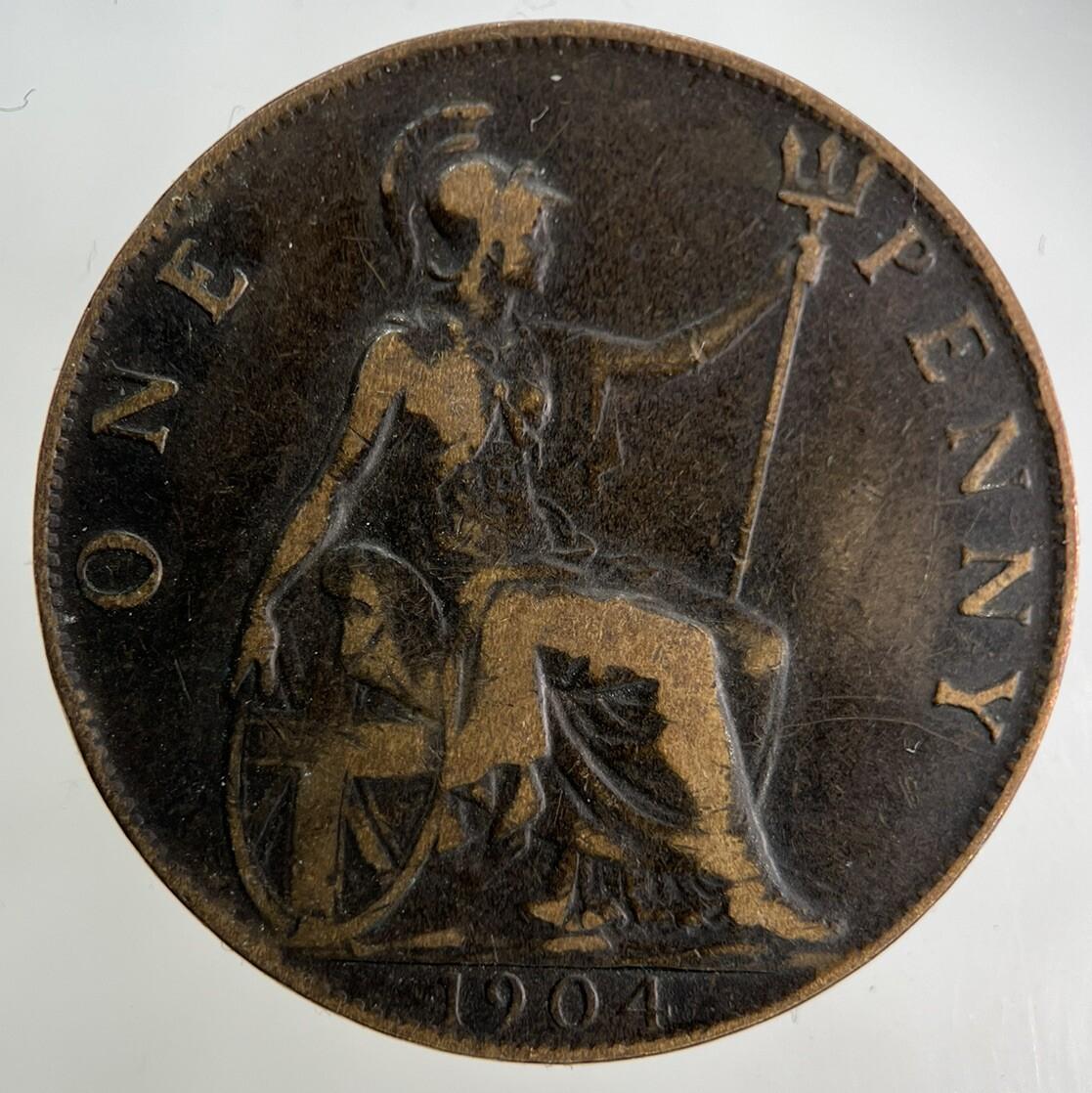 1904 Edward VII One Penny Coin | Fine Collectable Grade