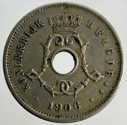 1906 Belgium 5 Centimes Coin | Fine Collectable Grade