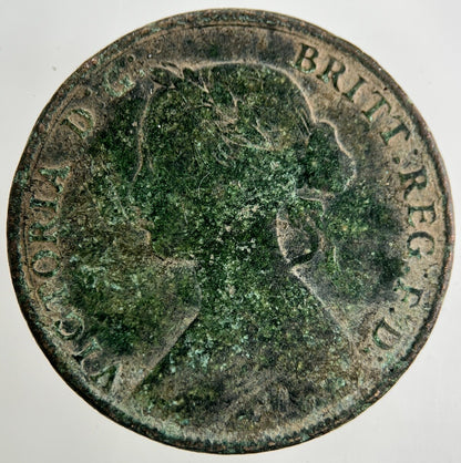 1861 Victoria Half-Penny Coin | Collectable Grade