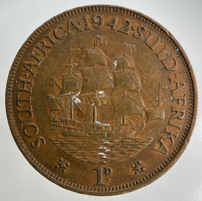 1942 South Africa One Penny Coin | Fine Collectable Grade
