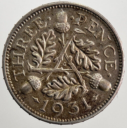 1931 George V Threepence Silver Coin | Very High Grade | a5615