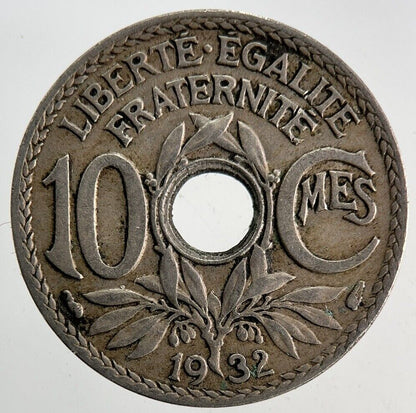 1932 France 10 Centimes Coin | Fine Collectable Grade