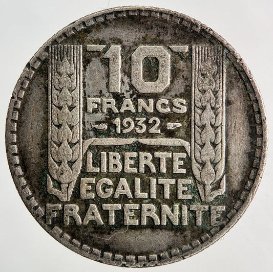 1932 France 10 Franc Silver Coin | Fine Collectable Grade