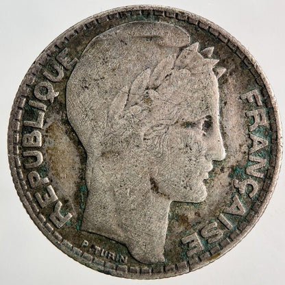 1932 France 10 Franc Silver Coin | Fine Collectable Grade