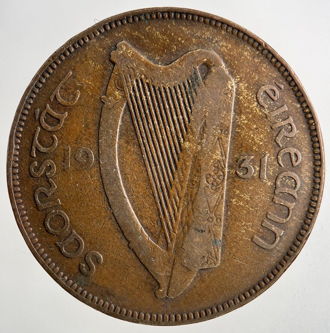 1931 Irish One Penny Coin | Collectable Grade