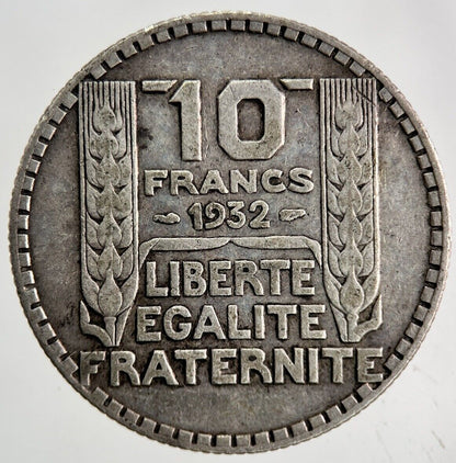 1932 France 10 Francs Silver Coin | Very High Grade