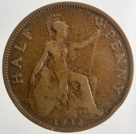 1932 George V Half-Penny Coin | Collectable Grade