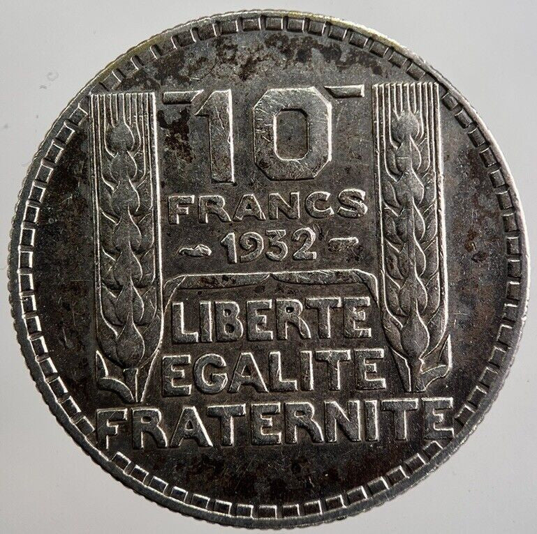 1932 France 10 Francs Silver Coin | Fine Collectable Grade