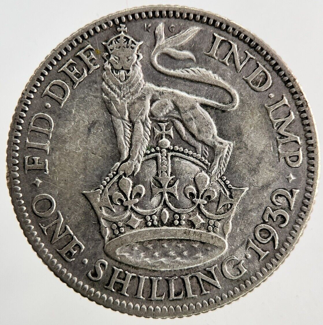 1932 George V Shilling Silver Coin | Collectable Grade