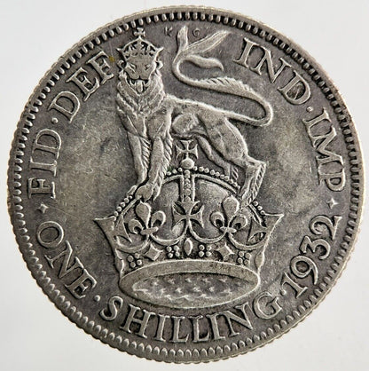 1932 George V Shilling Silver Coin | Collectable Grade