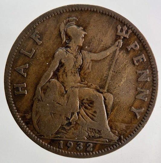 1932 George V Half-Penny Coin | Collectable Grade