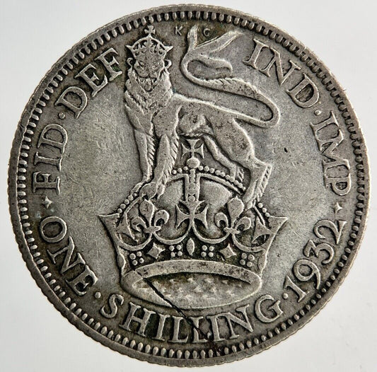 1932 George V Shilling Silver Coin | Collectable Grade
