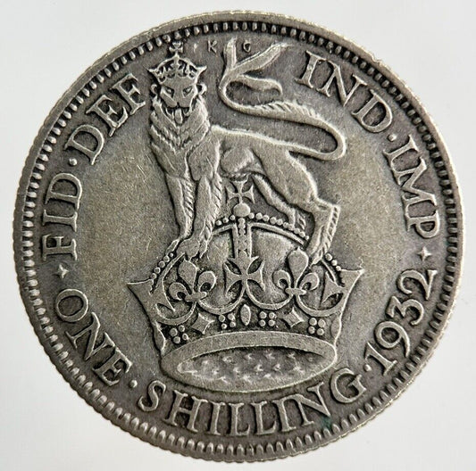 1932 George V Shilling Silver Coin | Collectable Grade
