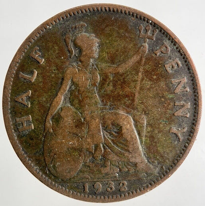 1932 George V Half-Penny Coin | Collectable Grade