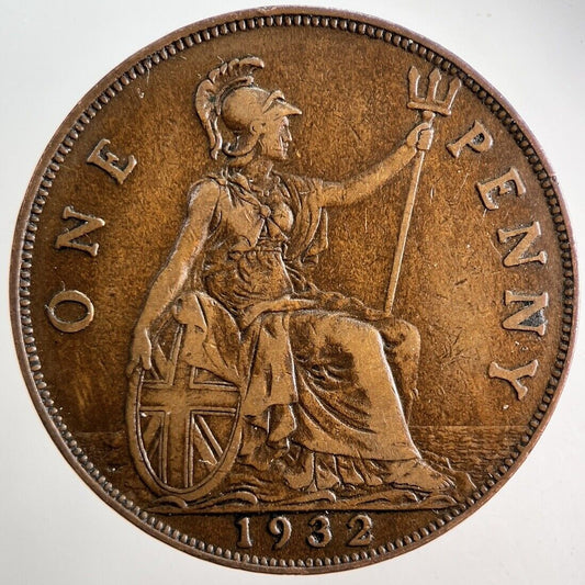 1932 George V One Penny Coin | Fine Collectable Grade