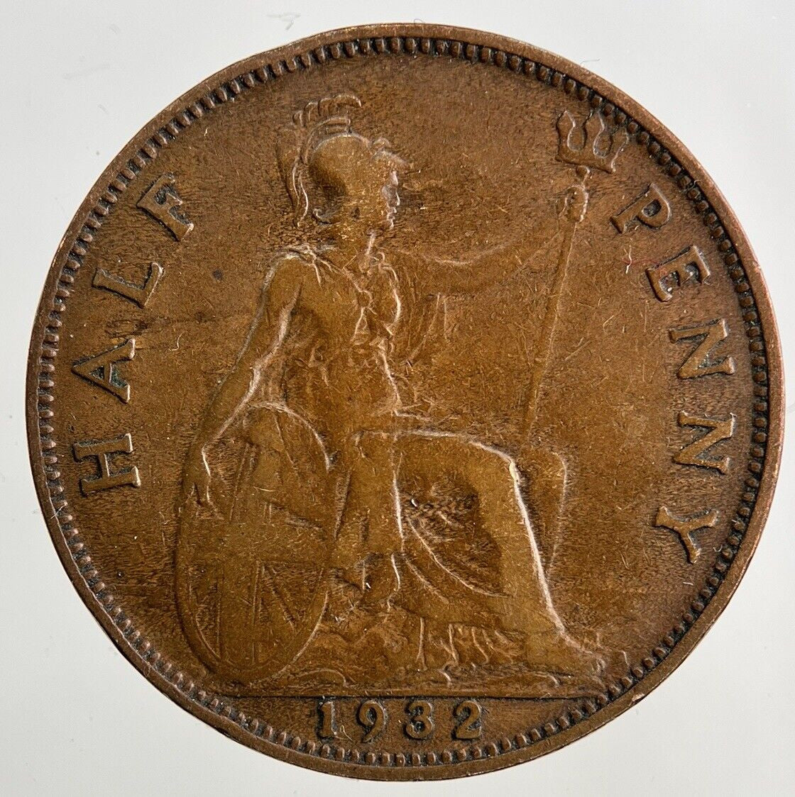 1932 George V Half-Penny Coin | Fine Collectable Grade